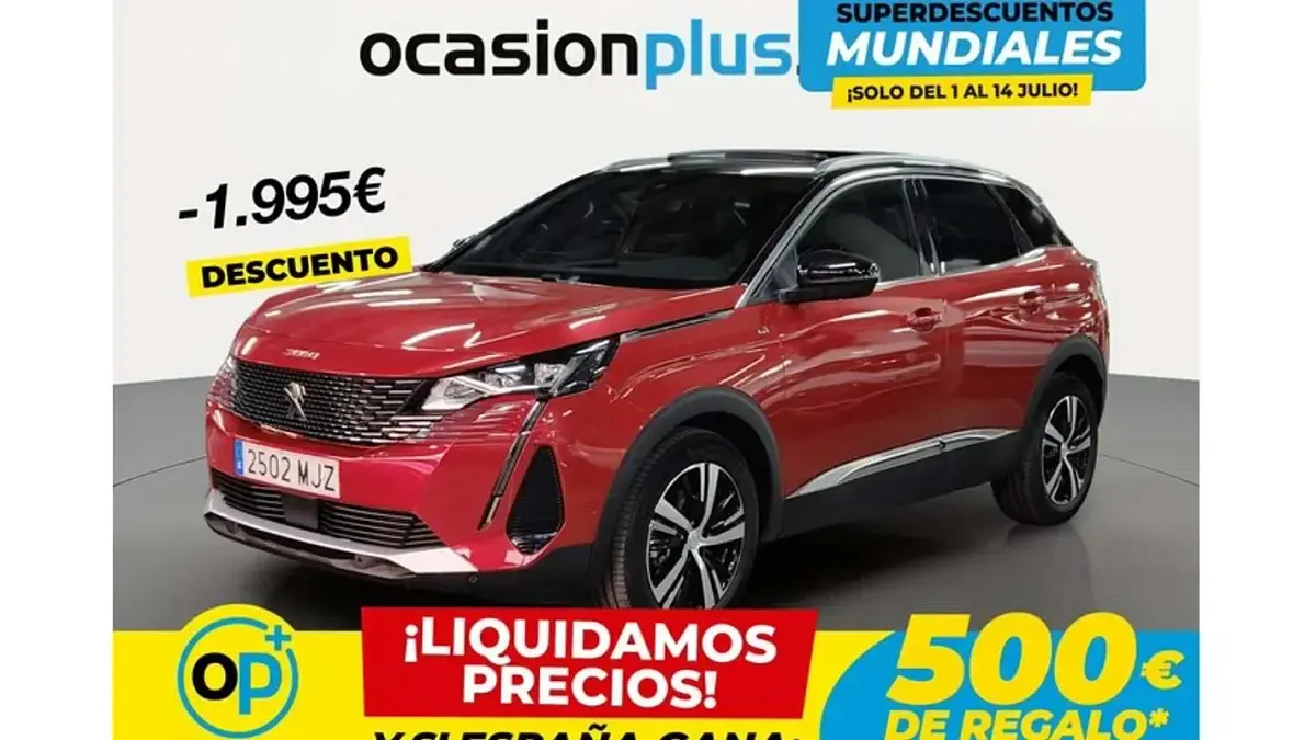 Usado Peugeot 3008 GT 131 CV (96 kW) 2023 Rojo SUV