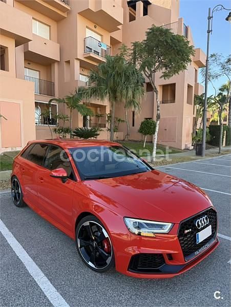 Usado Audi RS3 400 CV (294 kW) 2018 Rojo Berlina