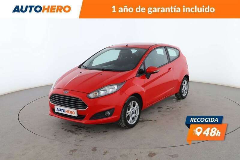 Amarillo Usado 2014 Ford Fiesta Trend Utilitario | 8499 € (Precio justo) - Imagen 1/3