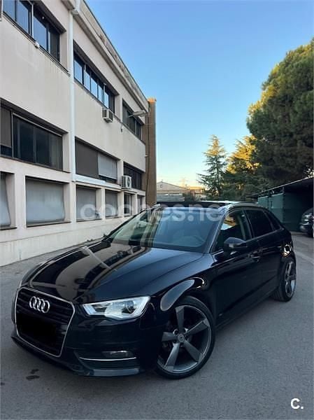 Usado Audi A3 S-Line 110 CV (80 kW) 2014 Negro Berlina