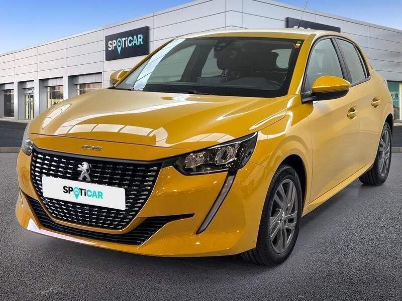 Amarillo Usado 2021 Peugeot 208 Active Utilitario | 11.900 € (Precio justo) - Imagen 1/4