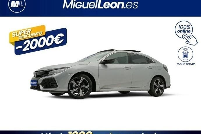 Gris Usado 2019 Honda Civic Executive Utilitario | 21.985 € (Caro) - Imagen 1/3