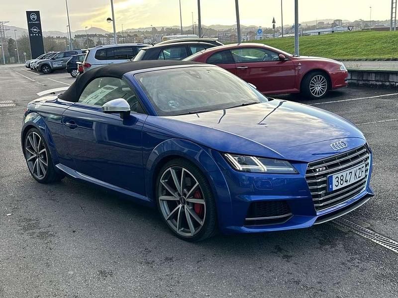 Usado Audi TTS S-Line 310 CV (228 kW) 2017 Azul Descapotable