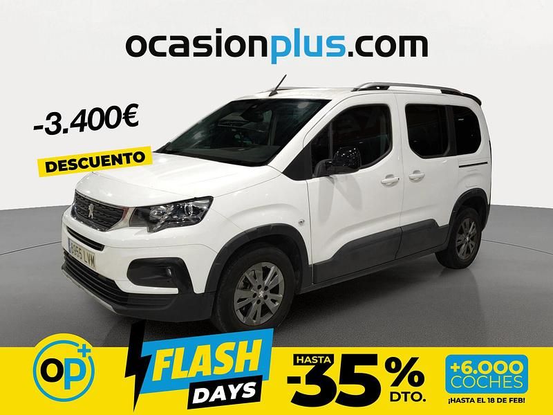 Blanco Usado 2021 Peugeot Rifter Allure Monovolumen | 19.250 € (Precio justo) - Imagen 1/4