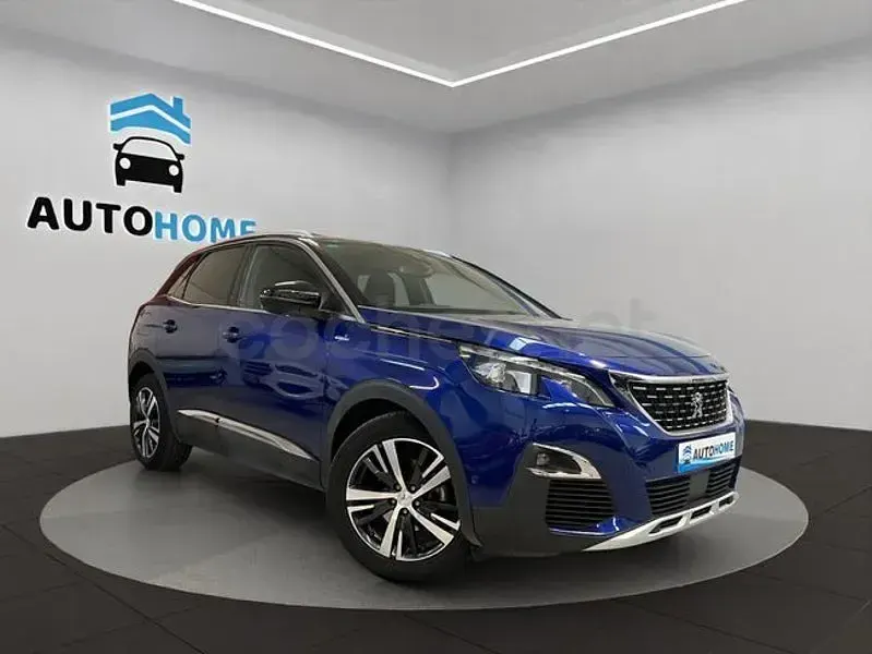 Usado Peugeot 3008 GT-line 130 CV (95 kW) 2018 Azul SUV