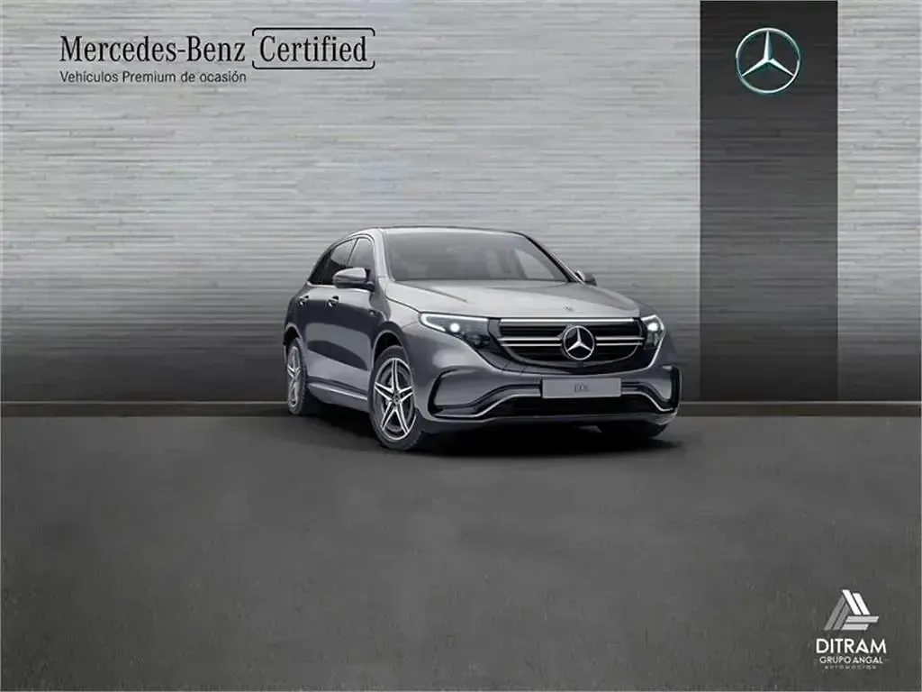 Usado Mercedes EQC400 300 kW (408 CV) 2021 Gris selenita SUV