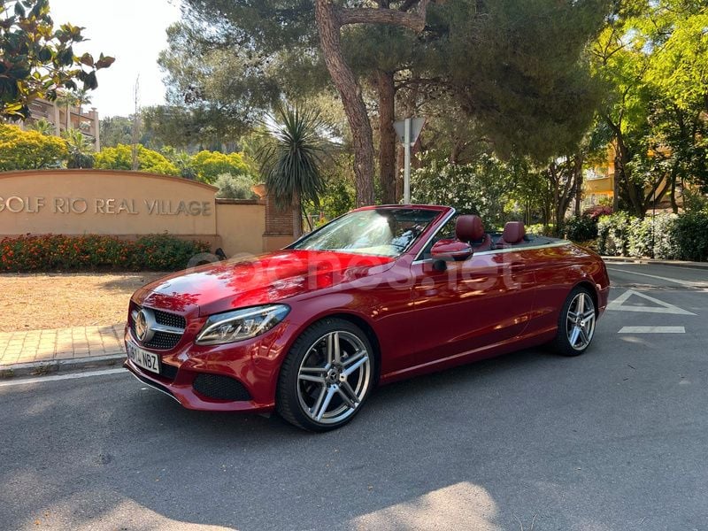 Granate Usado 2017 Mercedes 200 Descapotable | 35.900 € - Imagen 1/4