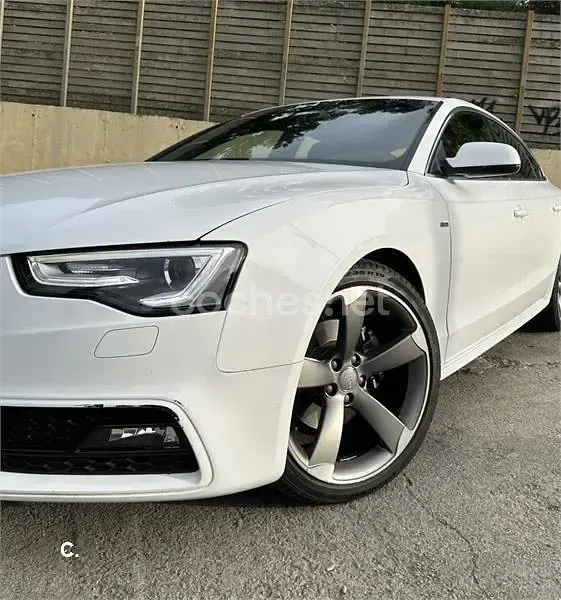 Usado Audi A5 Sportback S-Line 190 CV (139 kW) 2015 Blanco Utilitario