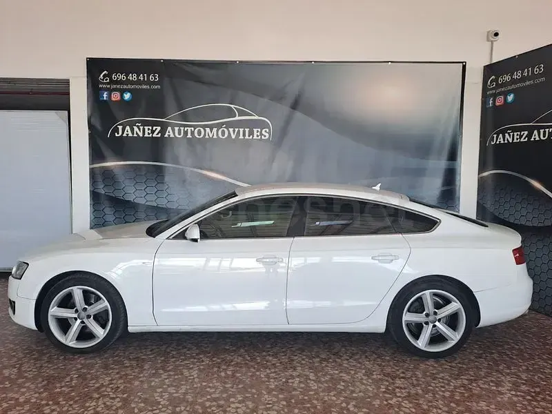 Usado Audi A5 Sportback S-Line 190 CV (139 kW) 2010 Blanco Utilitario