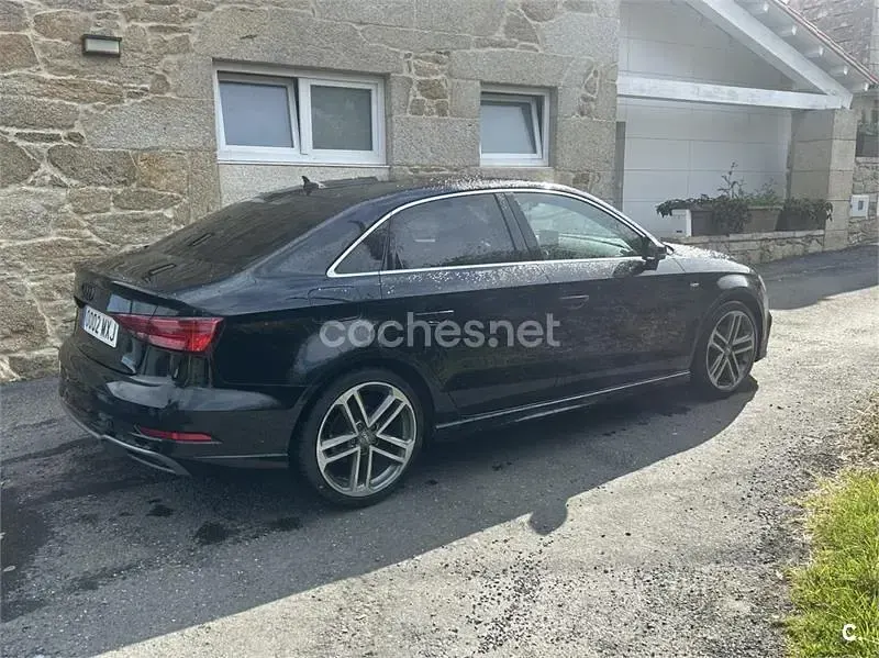 Usado Audi A3 S-Line 150 CV (110 kW) 2017 Negro Berlina