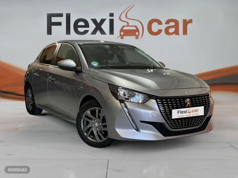 Usado Peugeot 208 Active 100 CV (73 kW) 2021 Gris Utilitario