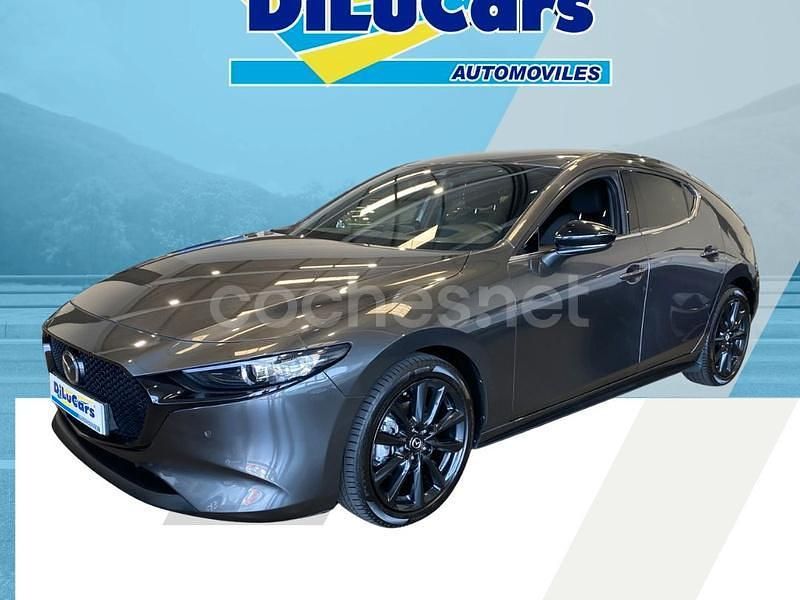 Gris / plata Usado 2022 Mazda 3 Homura-Line Berlina | 19.990 € (Precio justo) - Imagen 1/4