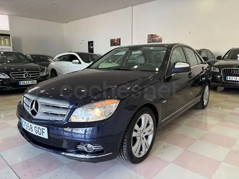 Usado Mercedes C220 Avantgarde 170 CV (125 kW) 2008 Azul Berlina