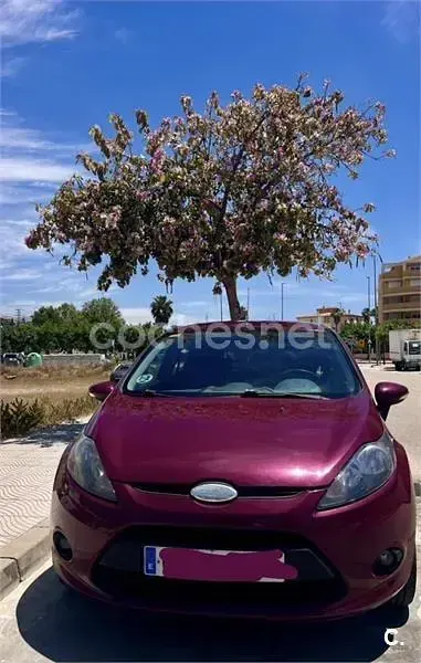 Usado Ford Fiesta Ambiente 68 CV (50 kW) 2008 Granate Utilitario