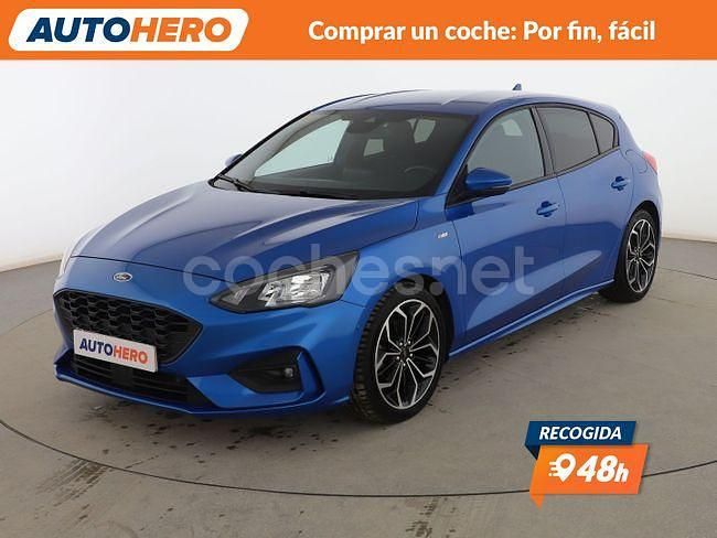 Azul Usado 2021 Ford Focus ST-Line Berlina | 17.699 € (Un poco caro) - Imagen 1/3