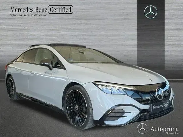 Usado Mercedes EQE350 214 kW (292 CV) 2023 Manufaktur gris alpino