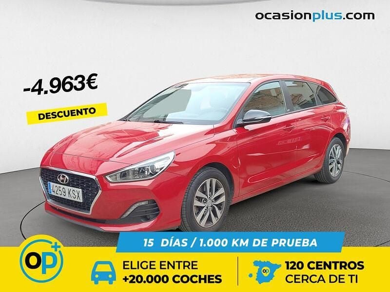 Rojo Usado 2019 Hyundai i30 GO! Familiar | 12.690 € (Precio justo) - Imagen 1/4