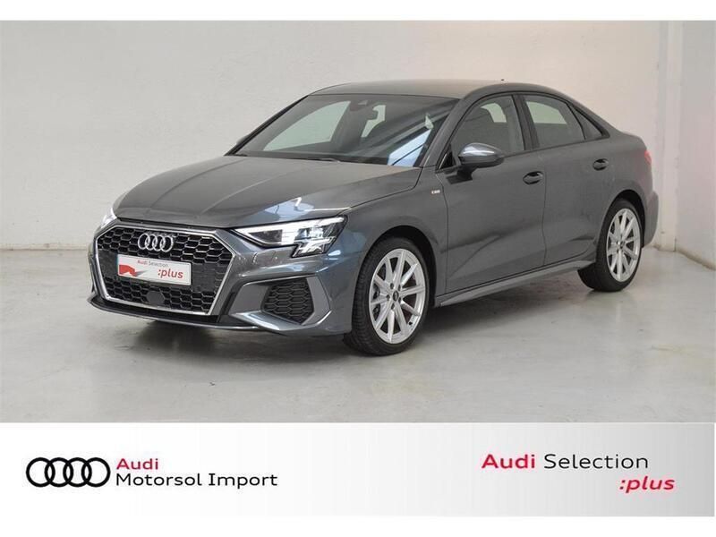 Gris daytona Usado 2023 Audi A3 S-Line Berlina | 31.500 € (Caro) - Imagen 1/4