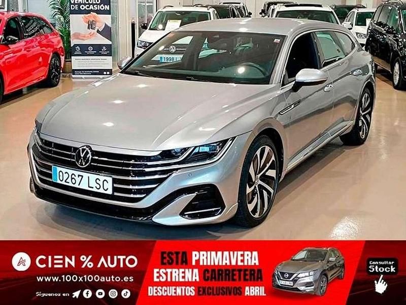 Usado VW Arteon R-line 218 CV (160 kW) 2021 Plateado Familiar