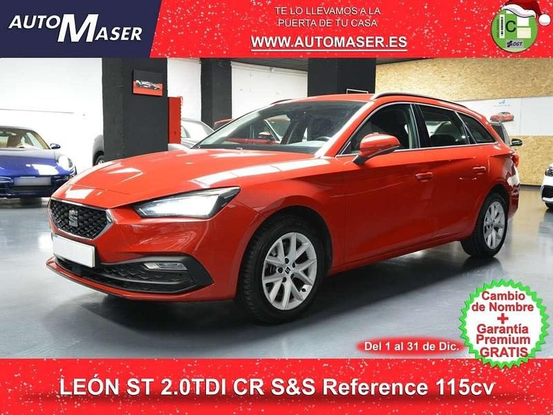 Rojo Usado 2021 Seat Leon ST Reference Familiar | 12.800 € (Precio justo) - Imagen 1/4