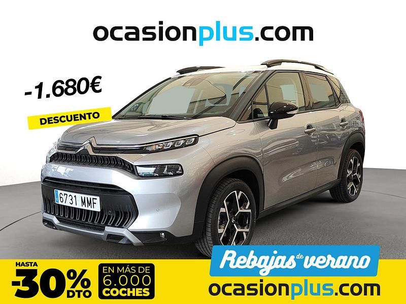 Gris Usado 2023 Citroën C3 Aircross PureTech SUV | 18.490 € (Precio justo) - Imagen 1/4
