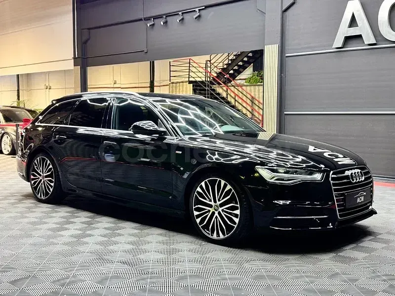 Usado Audi A6 S-Line 190 CV (139 kW) 2015 Negro Familiar