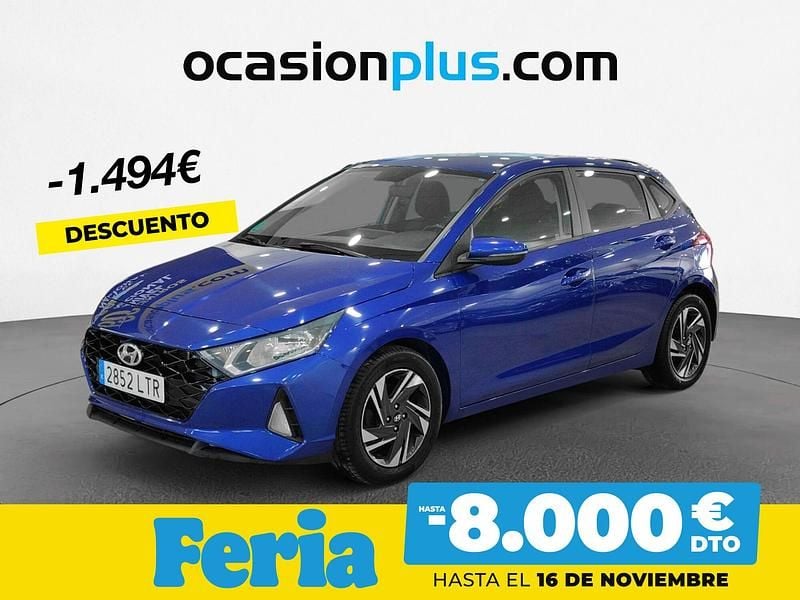 Azul Usado 2021 Hyundai i20 Berlina | 13.450 € (Precio justo) - Imagen 1/4