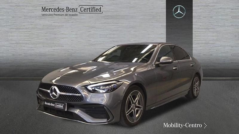 Selenitgrey metallic paint Usado 2022 Mercedes C220 AMG line Berlina | 37.900 € (Precio justo) - Imagen 1/4