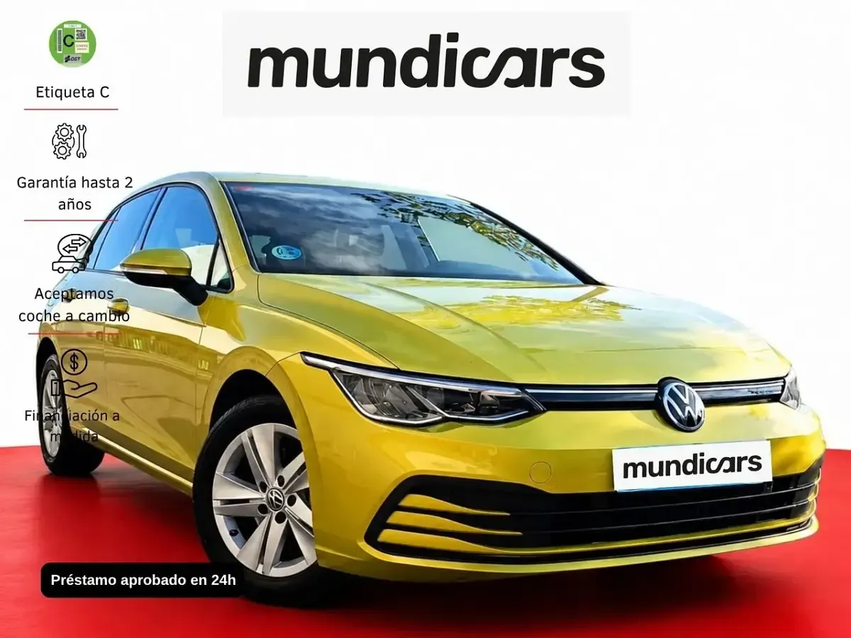 Usado VW Golf VIII Life 131 CV (96 kW) 2026 Amarillo metalizado Berlina