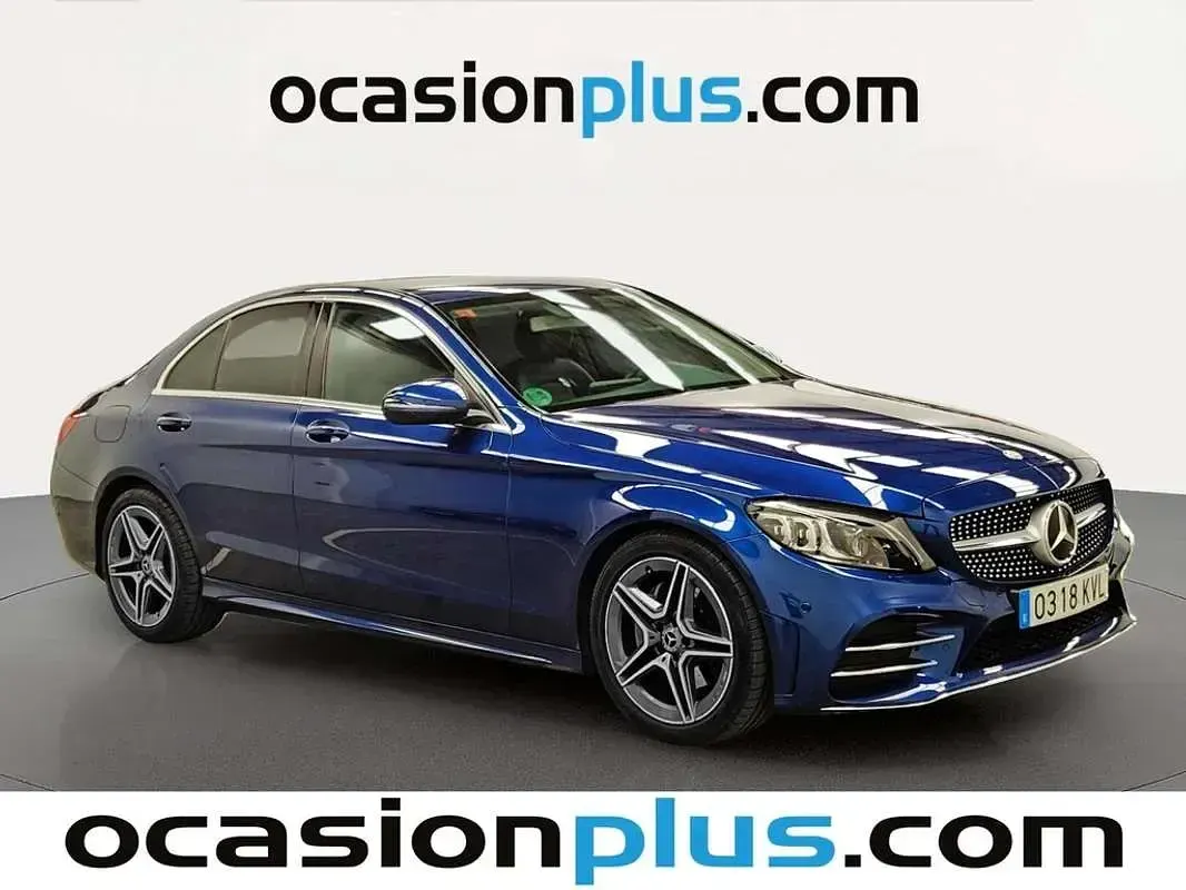 Usado Mercedes C220 AMG 194 CV (142 kW) 2019 Azul Berlina