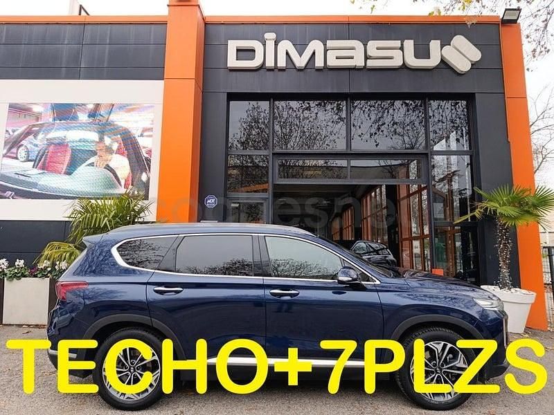 Azul Usado 2019 Hyundai Santa Fe Style SUV | 25.990 € (Precio justo) - Imagen 1/4