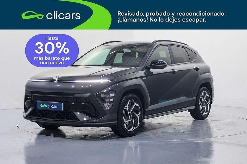 Usado Hyundai Kona N Line 105 CV (77 kW) 2023 Negro SUV