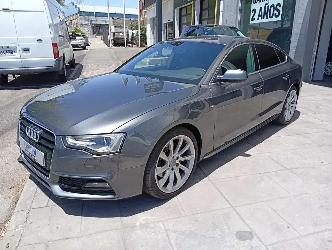 Usado Audi A5 Sportback S-Line 204 CV (150 kW) 2015 Gris Utilitario