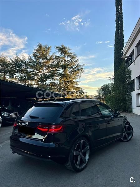 Usado Audi A3 S-Line 110 CV (80 kW) 2014 Negro Berlina