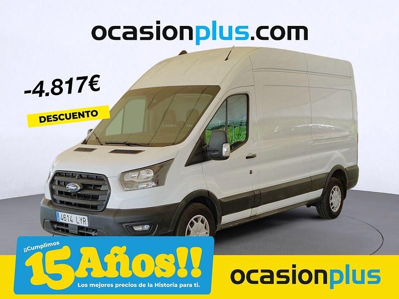 Blanco Usado 2022 Ford Transit Trend Berlina | 27.690 € (Un poco caro) - Imagen 1/4