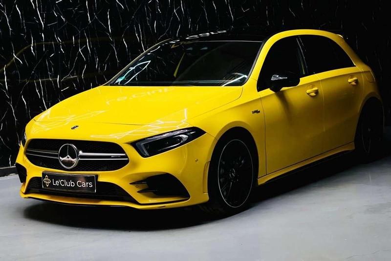 Amarillo Usado 2021 Mercedes A35 AMG AMG Utilitario | 42.999 € (Precio justo) - Imagen 1/4