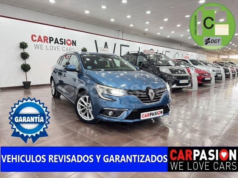 Azul Usado 2018 Renault Mégane GrandTour LIMITED Familiar | 11.300 € (Precio justo) - Imagen 1/4