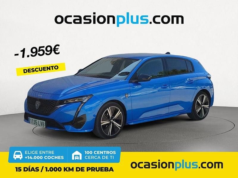 Azul Usado 2021 Peugeot 308 GT Berlina | 20.890 € (Precio justo) - Imagen 1/4