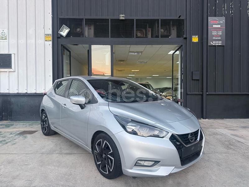 Gris / plata Usado 2022 Nissan Micra Acenta Berlina | 13.490 € (Precio justo) - Imagen 1/4