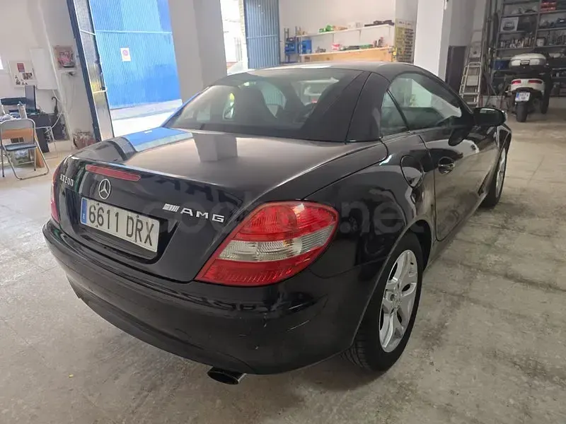 Usado Mercedes SLK200 163 CV (119 kW) 2005 Negro Descapotable