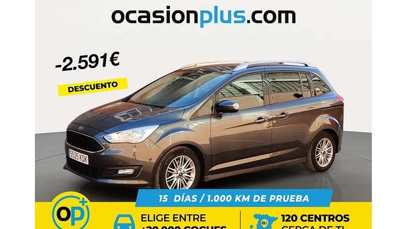 Usado Ford Grand C-Max Trend+ 120 CV (88 kW) 2017 Gris Monovolumen