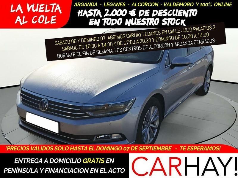 Gris Usado 2019 VW Passat Advance Familiar | 17.490 € (Precio justo) - Imagen 1/4