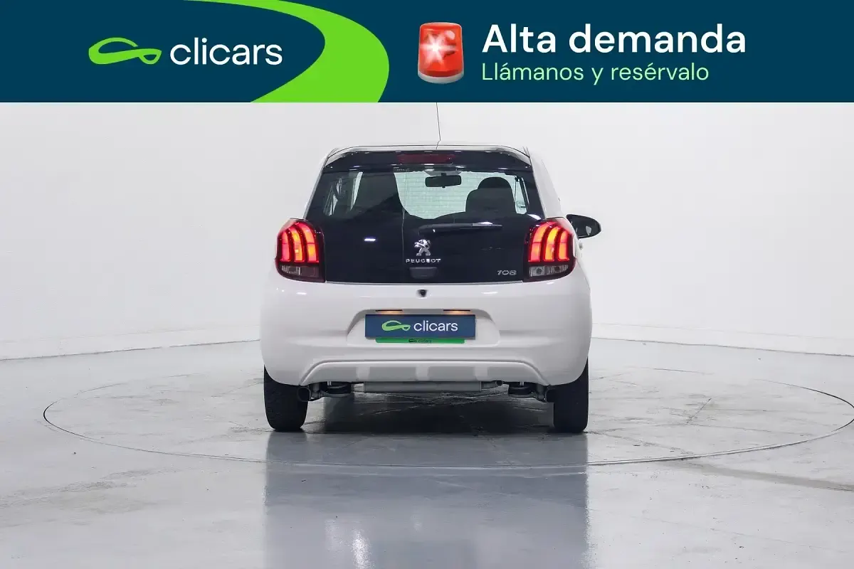 Usado Peugeot 108 Active 72 CV (52 kW) 2019 Blanco Berlina