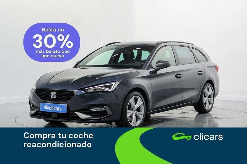Gris Usado 2021 Seat Leon ST FR Familiar | 18.390 € (Precio justo) - Imagen 1/4