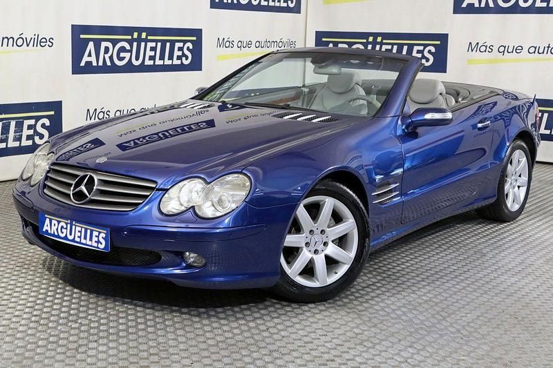 Azul Usado 2004 Mercedes SL350 Descapotable | 19.490 € (Precio justo) - Imagen 1/4