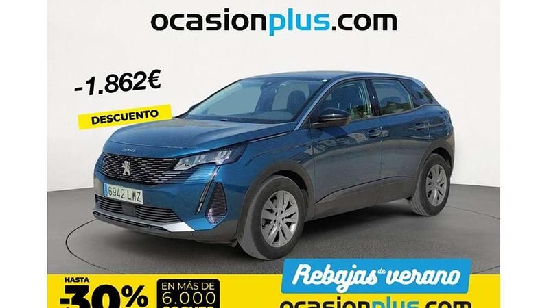 Azul Usado 2022 Peugeot 3008 Active Monovolumen | 18.628 € (Buen precio) - Imagen 1/4
