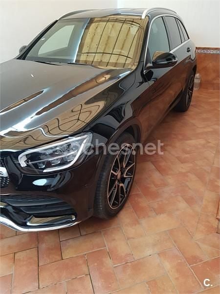 Usado Mercedes GLC220 170 CV (125 kW) 2020 Negro SUV