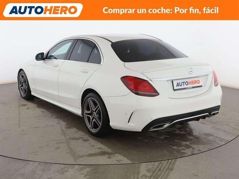 Usado Mercedes C200 AMG line 184 CV (135 kW) 2019 Blanco Berlina