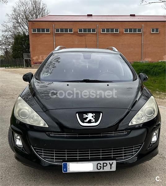 Usado Peugeot 308 SW Premium 110 CV (80 kW) 2009 Negro Familiar