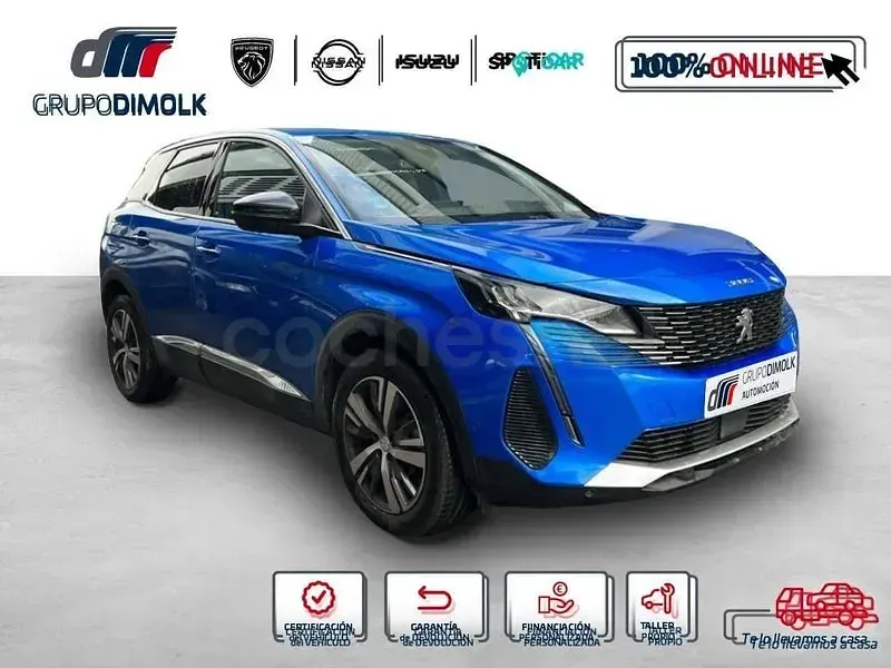 Usado Peugeot 3008 Allure 130 CV (95 kW) 2022 Azul SUV